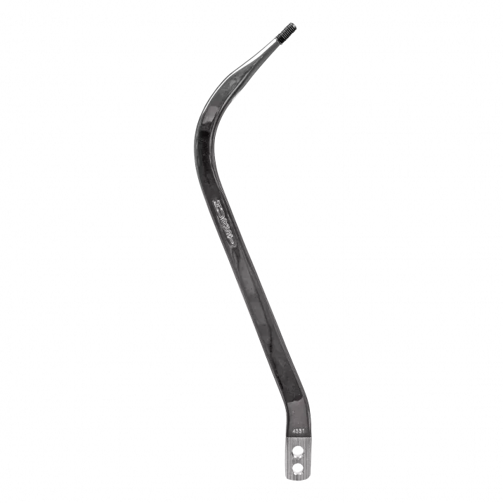 Shift Lever, Hurst, Chrome, 16.5" Tall Candy Cane Style, 3/8"-16 Thread